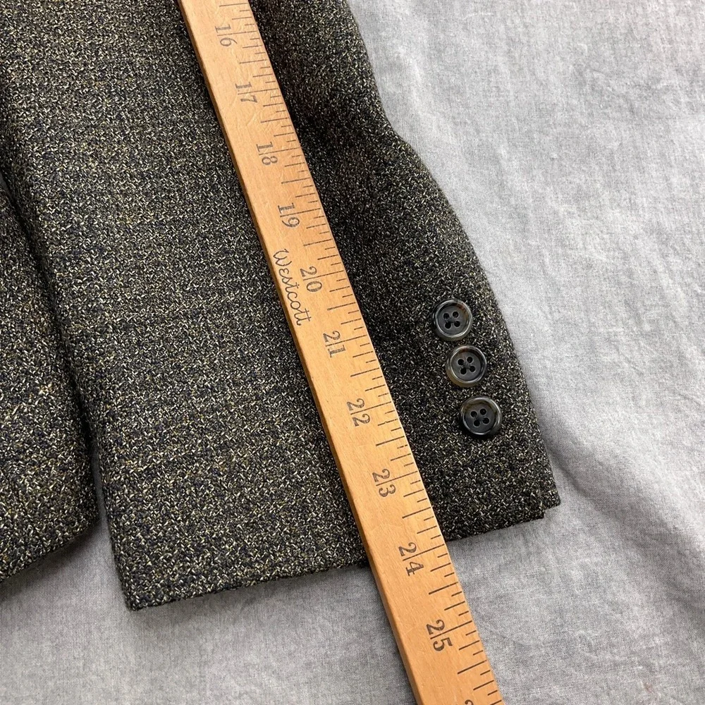 Ticknors Uomo Tallia Blazer Men 40Short Black Multi Heritage Classic Tweed VTG